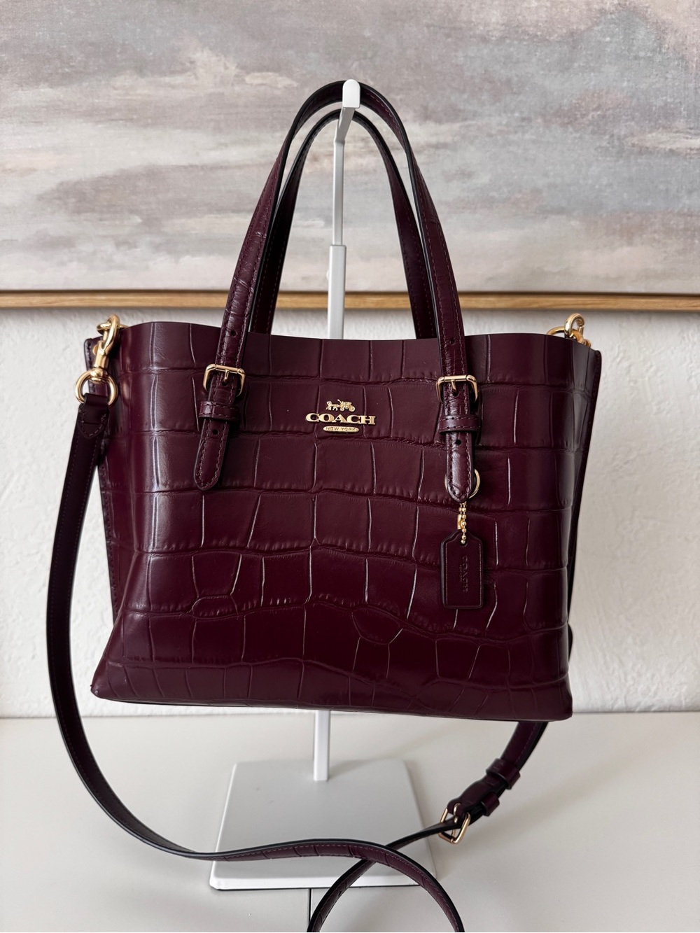 Coach Mollie 25 Croc bag